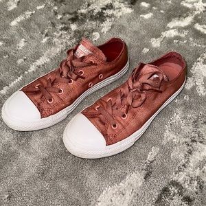 EUC Size 3 Converse Brand All Star Little Girls Casual Sneakers Shoes Pink